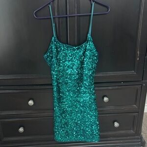bp. Teal Sequin Party Dress
